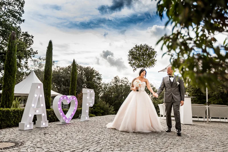 Hochzeit Hirschhorn Neckar – Brautpaar auf dem Hohen Darsberg