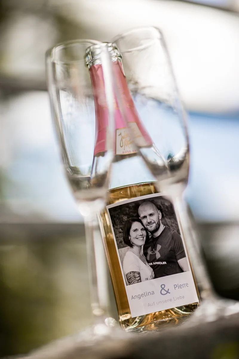 Hoher Darsberg Hochzeit – Brautstrauß über dem Neckar